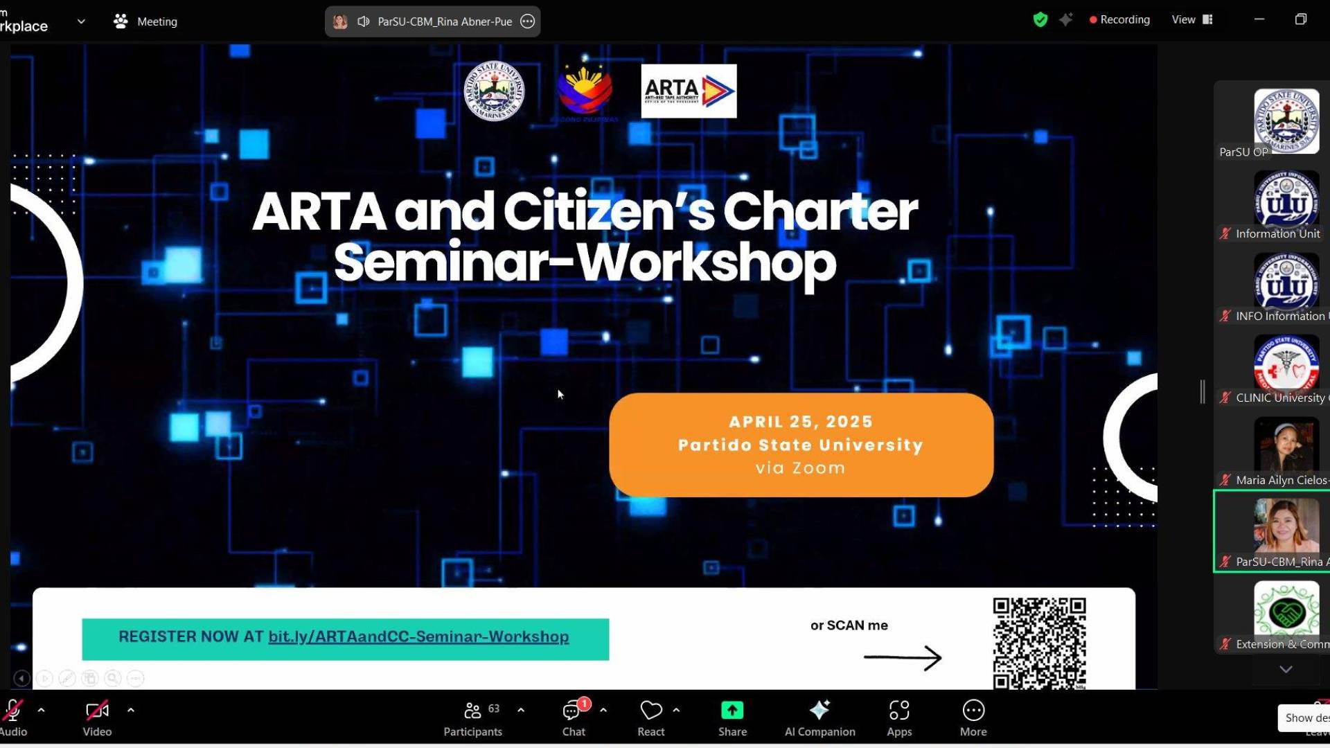 𝐏𝐚𝐫𝐒𝐔 𝐀𝐝𝐯𝐚𝐧𝐜𝐞𝐬 𝐄𝐚𝐬𝐞 𝐨𝐟 𝐃𝐨𝐢𝐧𝐠 𝐁𝐮𝐬𝐢𝐧𝐞𝐬𝐬 𝐰𝐢𝐭𝐡 𝐀𝐑𝐓𝐀 𝐒𝐞𝐦𝐢𝐧𝐚𝐫-𝐖𝐨𝐫𝐤𝐬𝐡𝐨𝐩