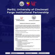 𝐏𝐚𝐫𝐒𝐔, 𝐔𝐧𝐢𝐯𝐞𝐫𝐬𝐢𝐭𝐲 𝐨𝐟 𝐂𝐢𝐧𝐜𝐢𝐧𝐧𝐚𝐭𝐢 𝐅𝐨𝐫𝐠𝐞 𝐈𝐧𝐬𝐭𝐢𝐭𝐮𝐭𝐢𝐨𝐧𝐚𝐥 𝐏𝐚𝐫𝐭𝐧𝐞𝐫𝐬𝐡𝐢𝐩