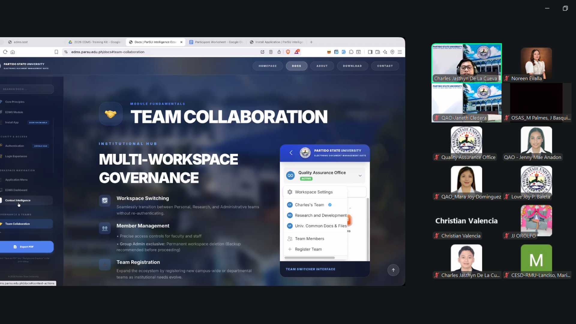 𝐏𝐚𝐫𝐒𝐔 𝐒𝐭𝐫𝐞𝐧𝐠𝐭𝐡𝐞𝐧𝐬 𝐃𝐢𝐠𝐢𝐭𝐚𝐥 𝐓𝐫𝐚𝐧𝐬𝐟𝐨𝐫𝐦𝐚𝐭𝐢𝐨𝐧 𝐭𝐡𝐫𝐨𝐮𝐠𝐡 𝐄𝐃𝐌𝐒 𝟐.𝟎 𝐎𝐫𝐢𝐞𝐧𝐭𝐚𝐭𝐢𝐨𝐧 𝐚𝐧𝐝 𝐓𝐫𝐚𝐢𝐧𝐢𝐧𝐠 𝐖𝐨𝐫𝐤𝐬𝐡𝐨𝐩