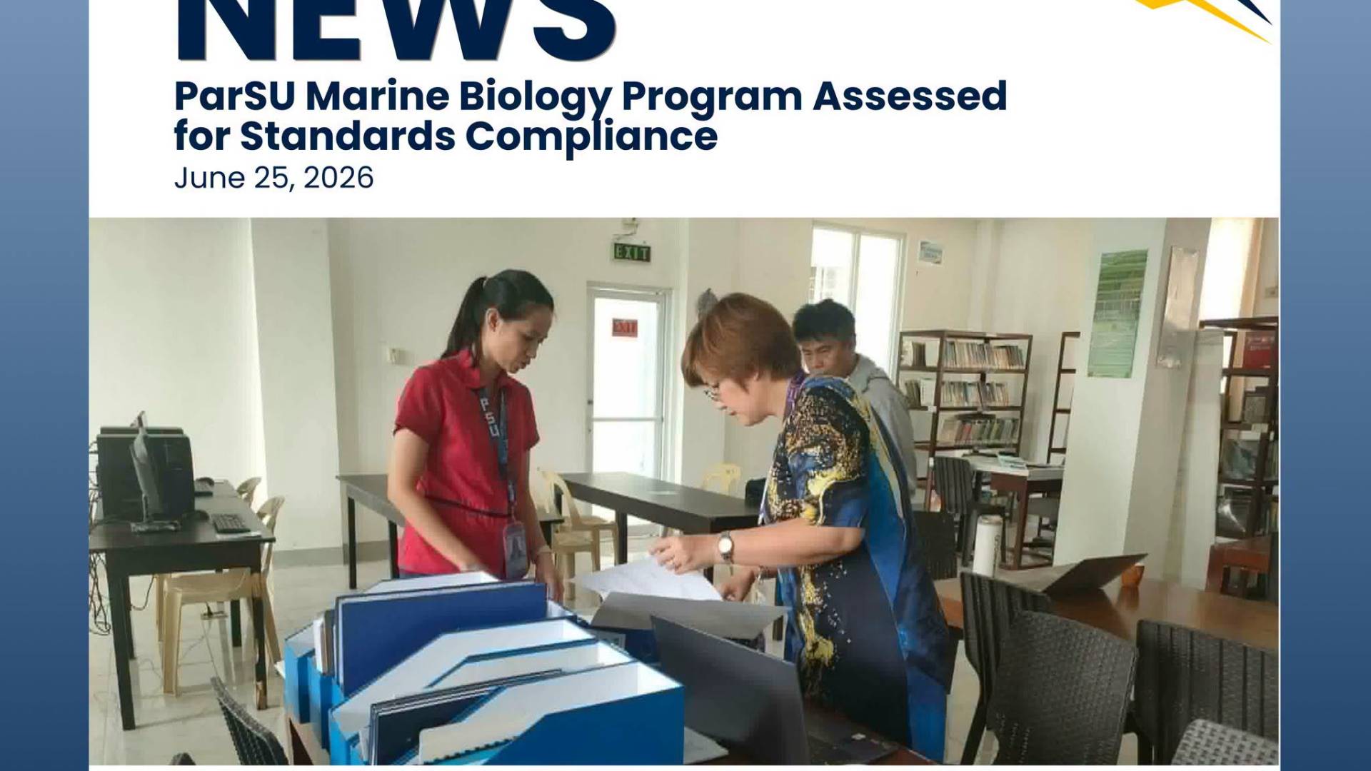 𝐏𝐚𝐫𝐒𝐔 𝐌𝐚𝐫𝐢𝐧𝐞 𝐁𝐢𝐨𝐥𝐨𝐠𝐲 𝐏𝐫𝐨𝐠𝐫𝐚𝐦 𝐀𝐬𝐬𝐞𝐬𝐬𝐞𝐝 𝐟𝐨𝐫 𝐒𝐭𝐚𝐧𝐝𝐚𝐫𝐝𝐬 𝐂𝐨𝐦𝐩𝐥𝐢𝐚𝐧𝐜𝐞