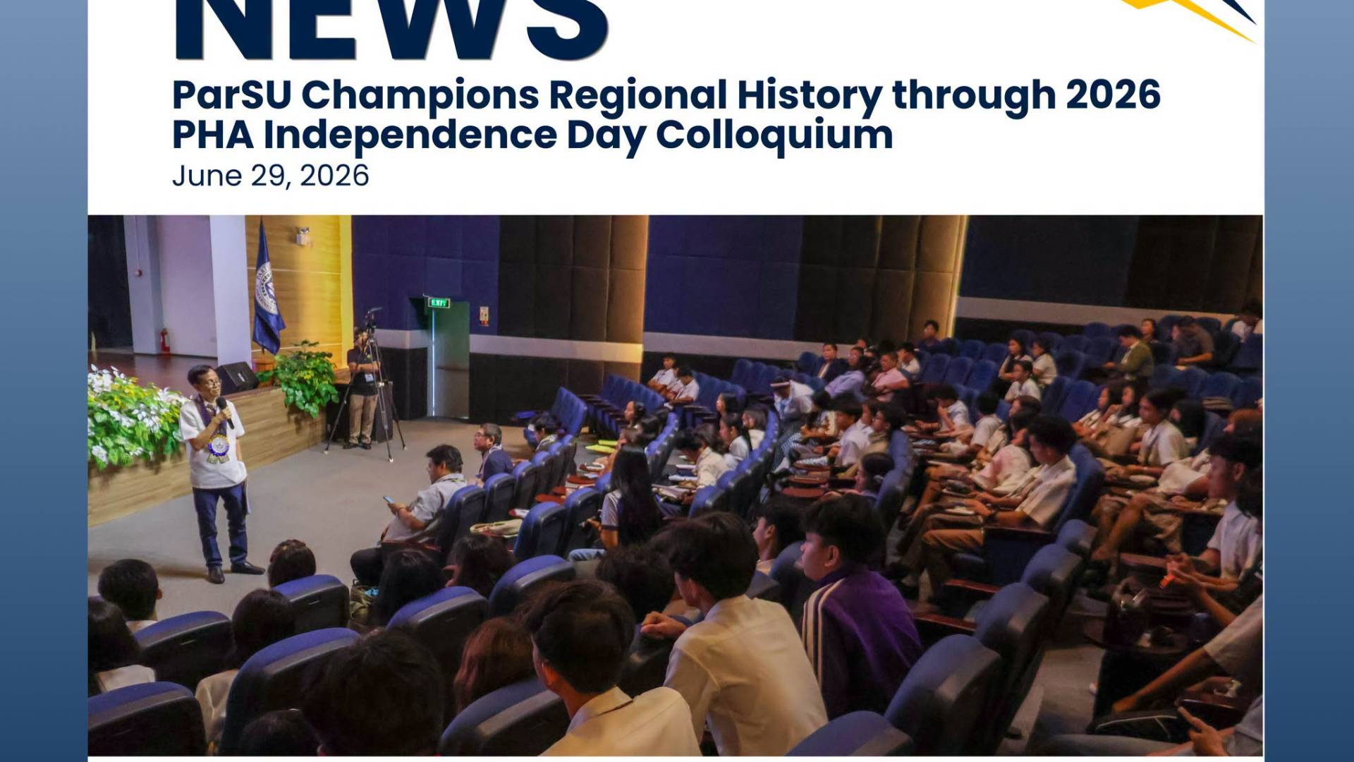 𝐏𝐚𝐫𝐒𝐔 𝐂𝐡𝐚𝐦𝐩𝐢𝐨𝐧𝐬 𝐑𝐞𝐠𝐢𝐨𝐧𝐚𝐥 𝐇𝐢𝐬𝐭𝐨𝐫𝐲 𝐭𝐡𝐫𝐨𝐮𝐠𝐡 𝟐𝟎𝟐𝟔 𝐏𝐇𝐀 𝐈𝐧𝐝𝐞𝐩𝐞𝐧𝐝𝐞𝐧𝐜𝐞 𝐃𝐚𝐲 𝐂𝐨𝐥𝐥𝐨𝐪𝐮𝐢𝐮𝐦